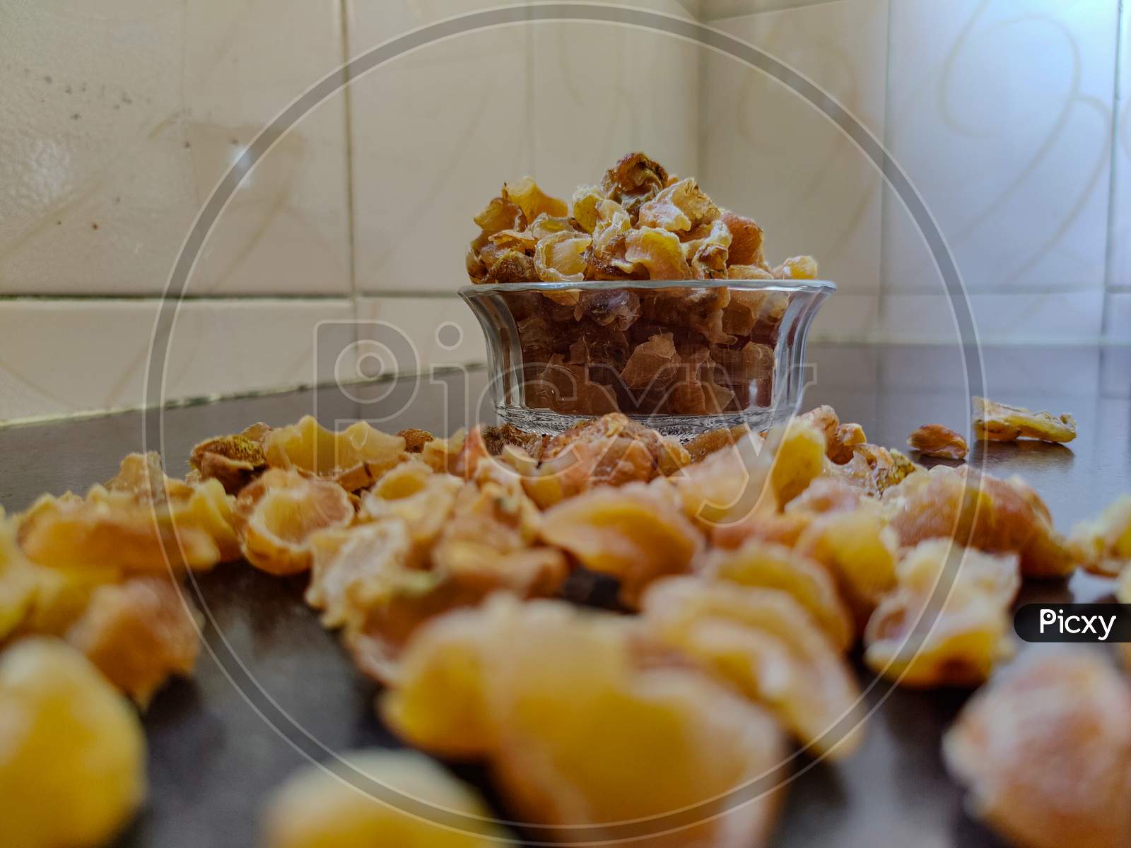 Picture Of Homemade Dyed Gooseberry Candy In A Bowl