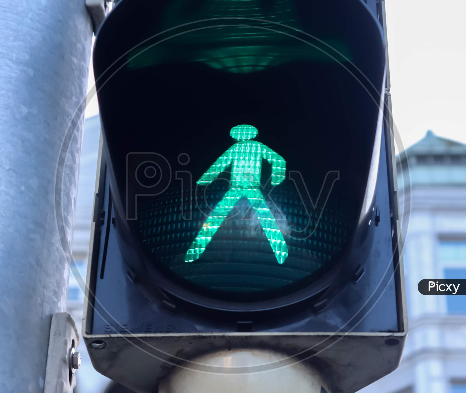 Green And Red Traffic Lights For Pedestrians And Cars