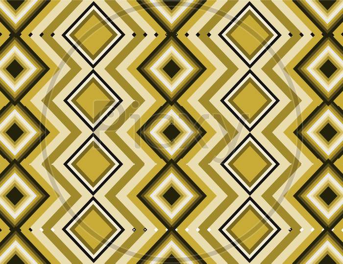 Golden Color, Curve Stripes, Abstract Vector Graphic Design.