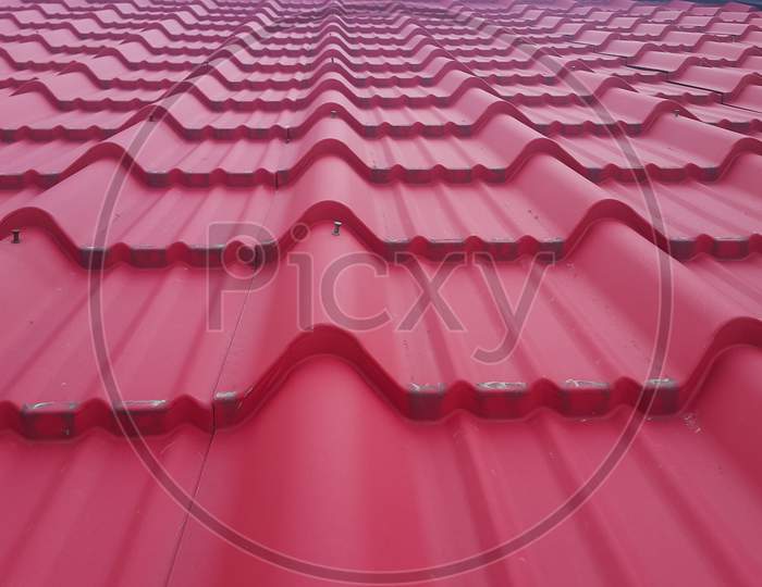 Background Texture For Rooftop Tiles.