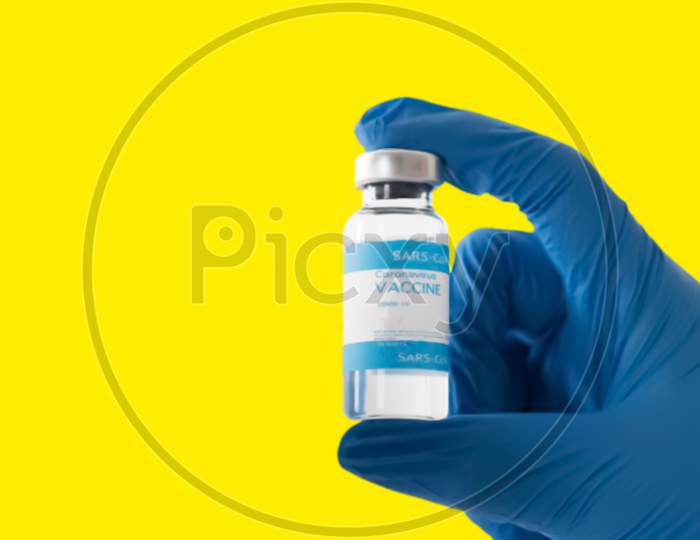 Corona vaccine in hand hd image
