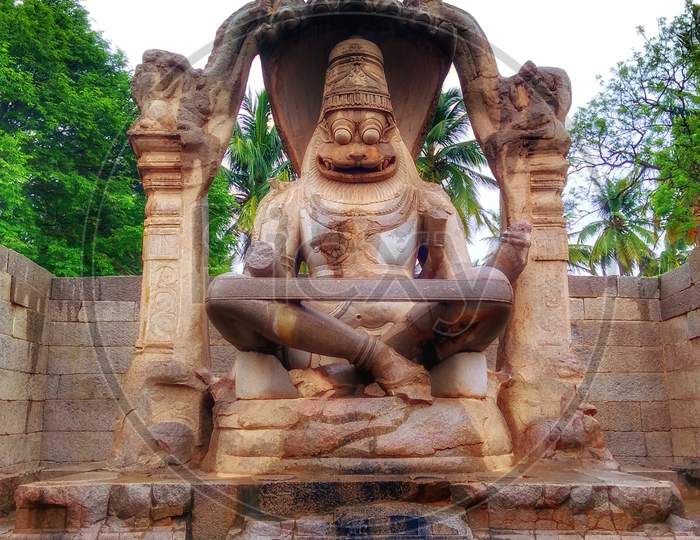 Lakshmi Narasimha Statue, Hampi