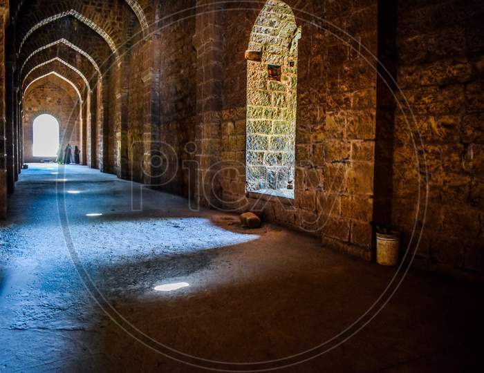 Inside View Of Ancient Panhala Fort In Maharashtra
