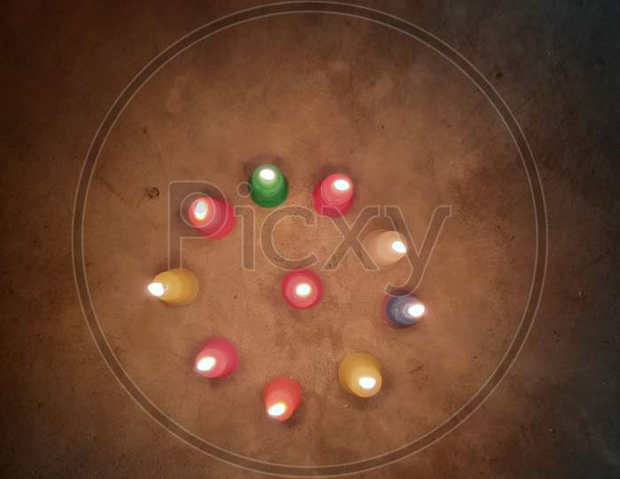 Diwali Candle in India , Festive Mode