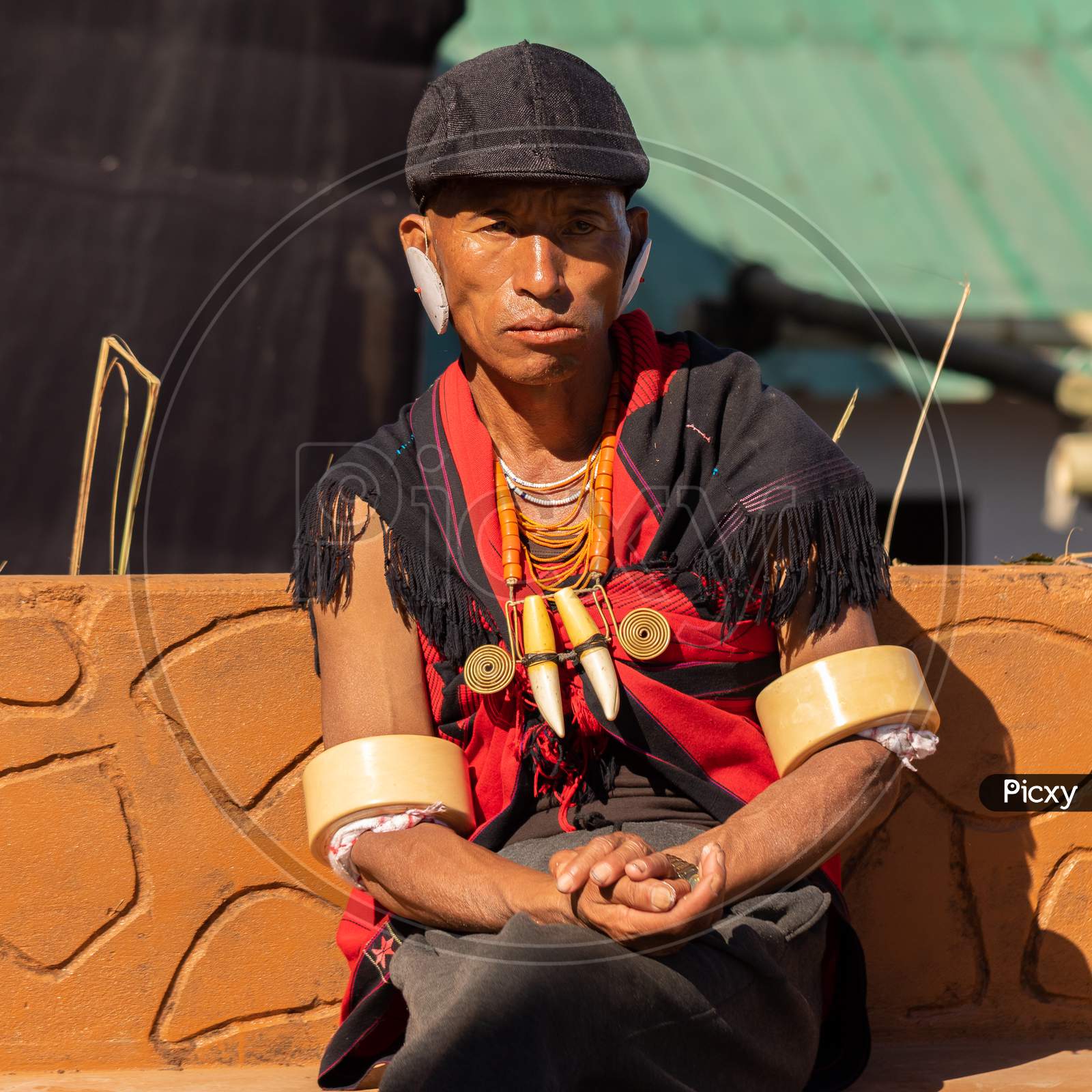 Portrait of a tribal Naga tribseman