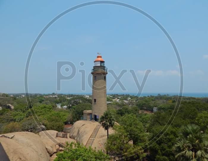 Lighthouse On The Coast Of The Indian Ocean