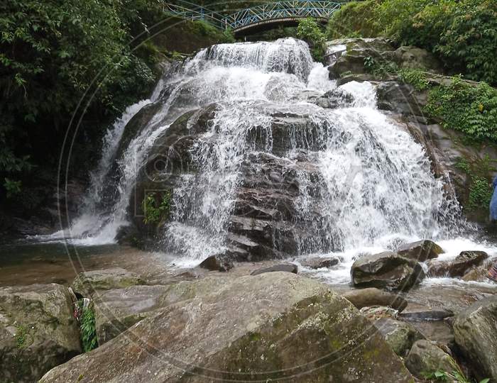 Waterfall are really wonderful , Rock Garden , Darjeeling