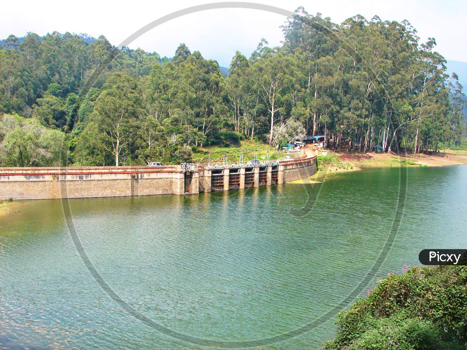 Kundala dam and lake at Munnar