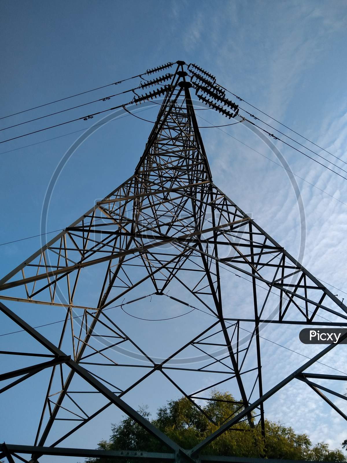 A Picture Of Electric Tower With Selective Focus