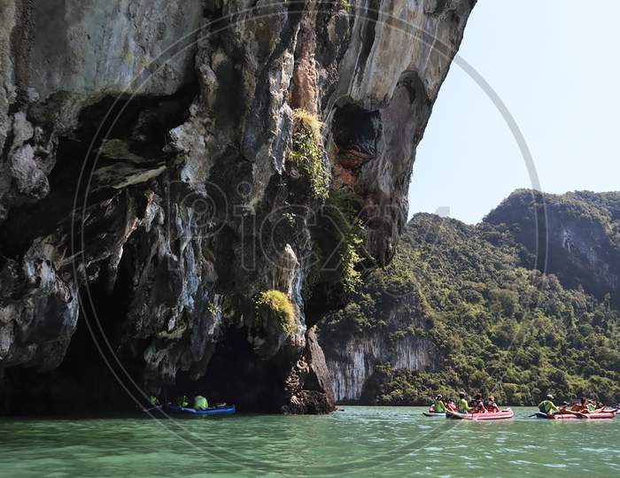 view of rock formation at Thailand