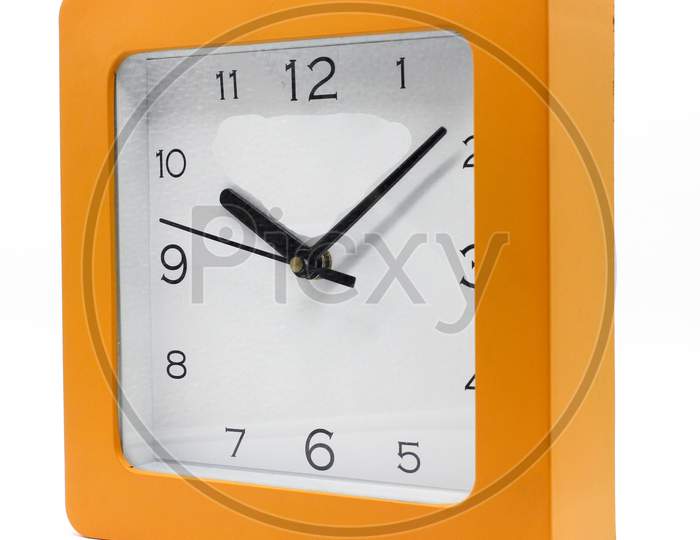 A Picture Of Wall Clock Isolated On White Background