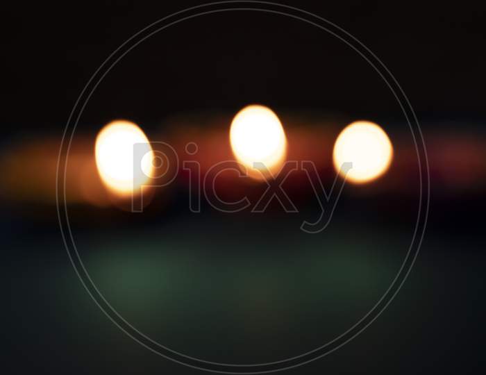 Diwali Oil Lamp - Abstract Blurred Background Diwali Celebration