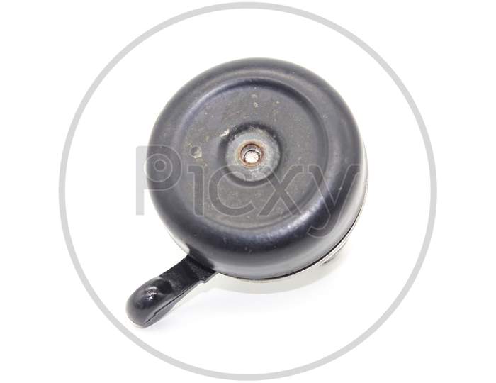 A Picture Of Bicycle Bell Isolated On White Background