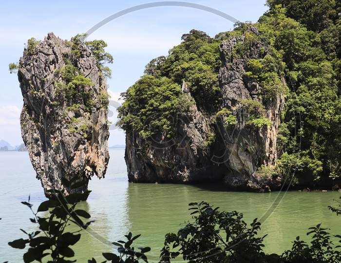 view of rock formation at Thailand
