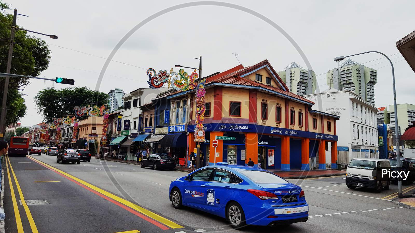 street view in little India Singapore