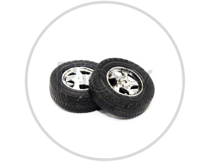 A Picture Of Car Tires With Selective Focus
