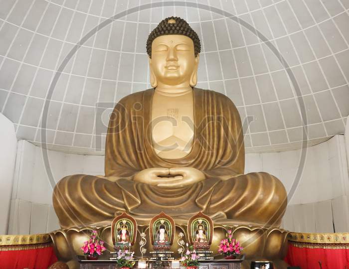 view of Beautiful God Statue at Buddha Monastery