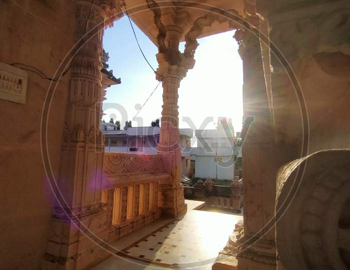 Jain temple, morning Photogrphy