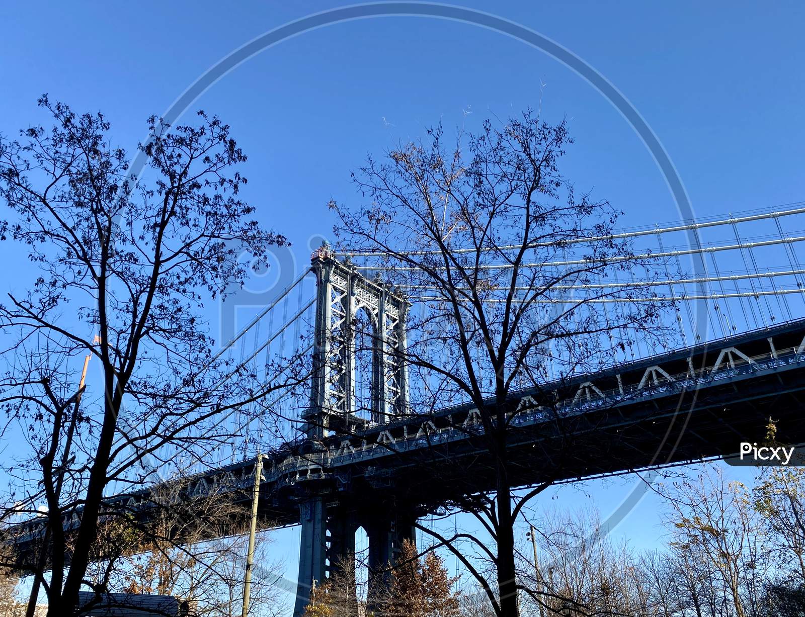 Scenic view around Manhattan, NY, USA downtown, - Bridges