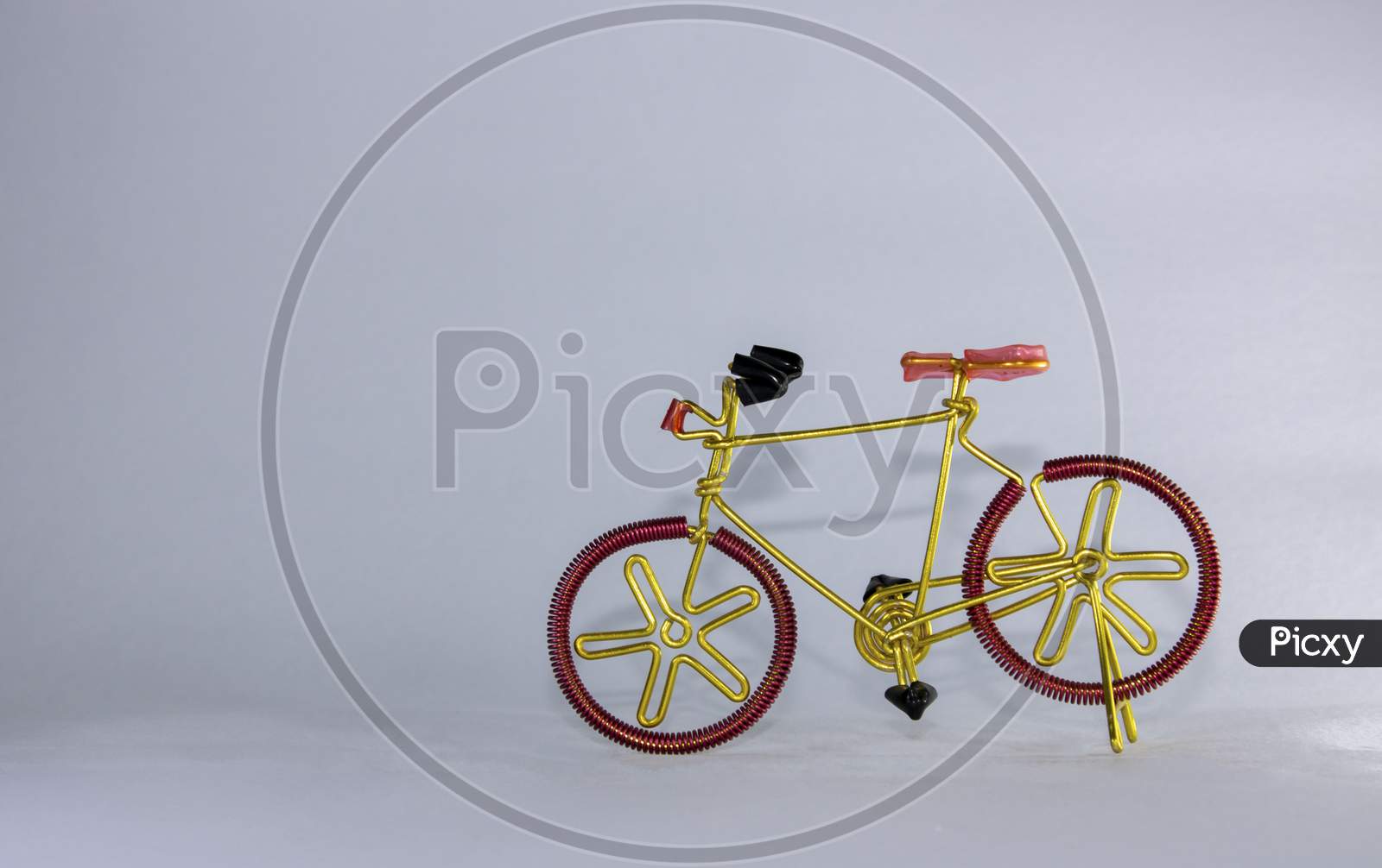 Toy Bicycle On White Background