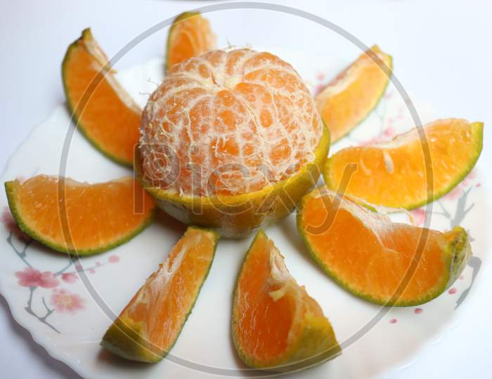 Tasty And Healthy Tangerines Stock