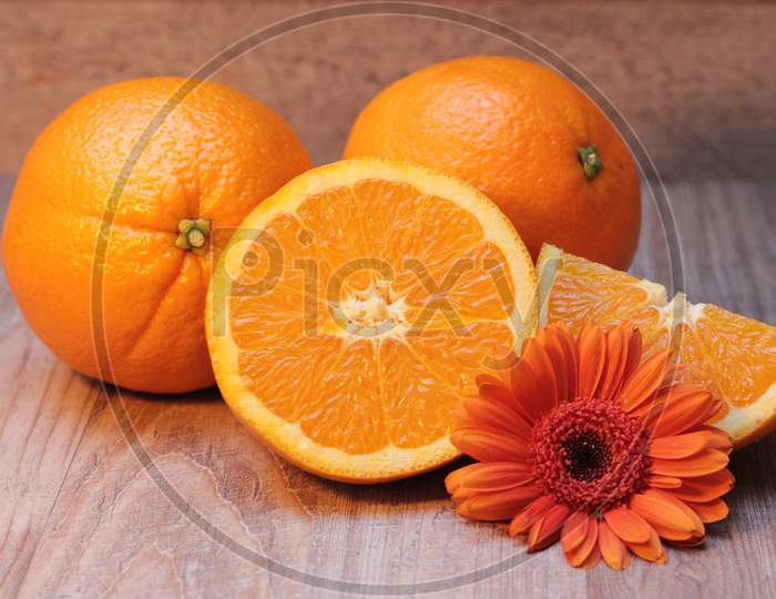 Tasty And Healthy Orange Stock