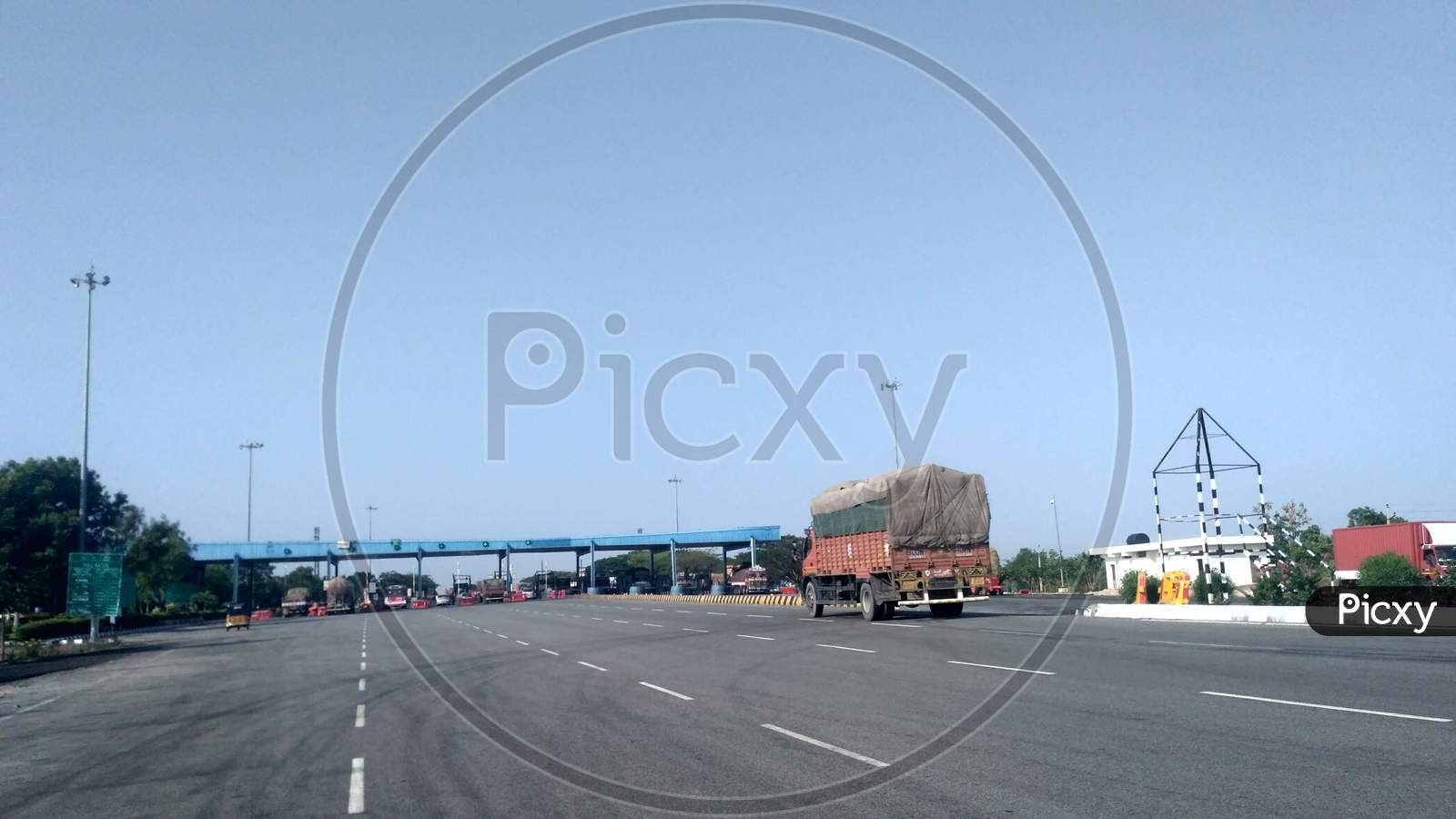 DCM Lorry At Toll plaza