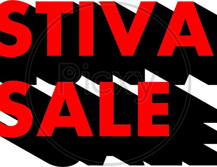 Festival Sale SHADOW TEXT