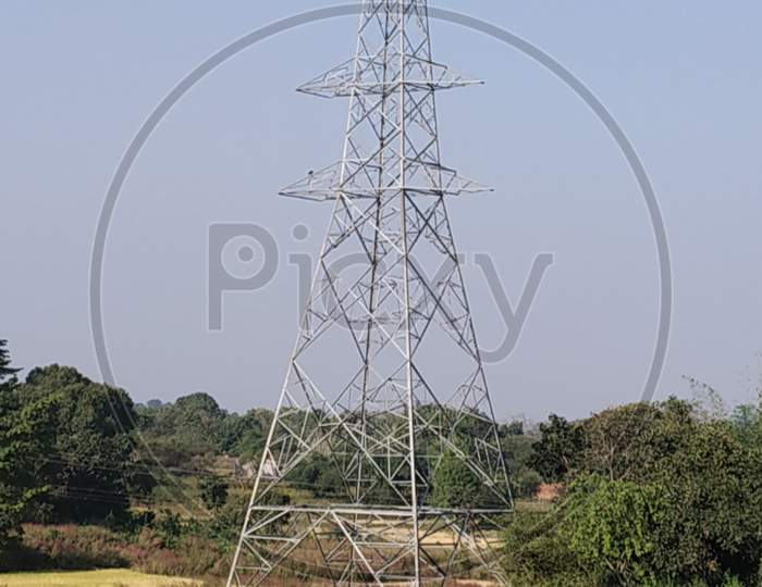 Overhead transmission electric tower