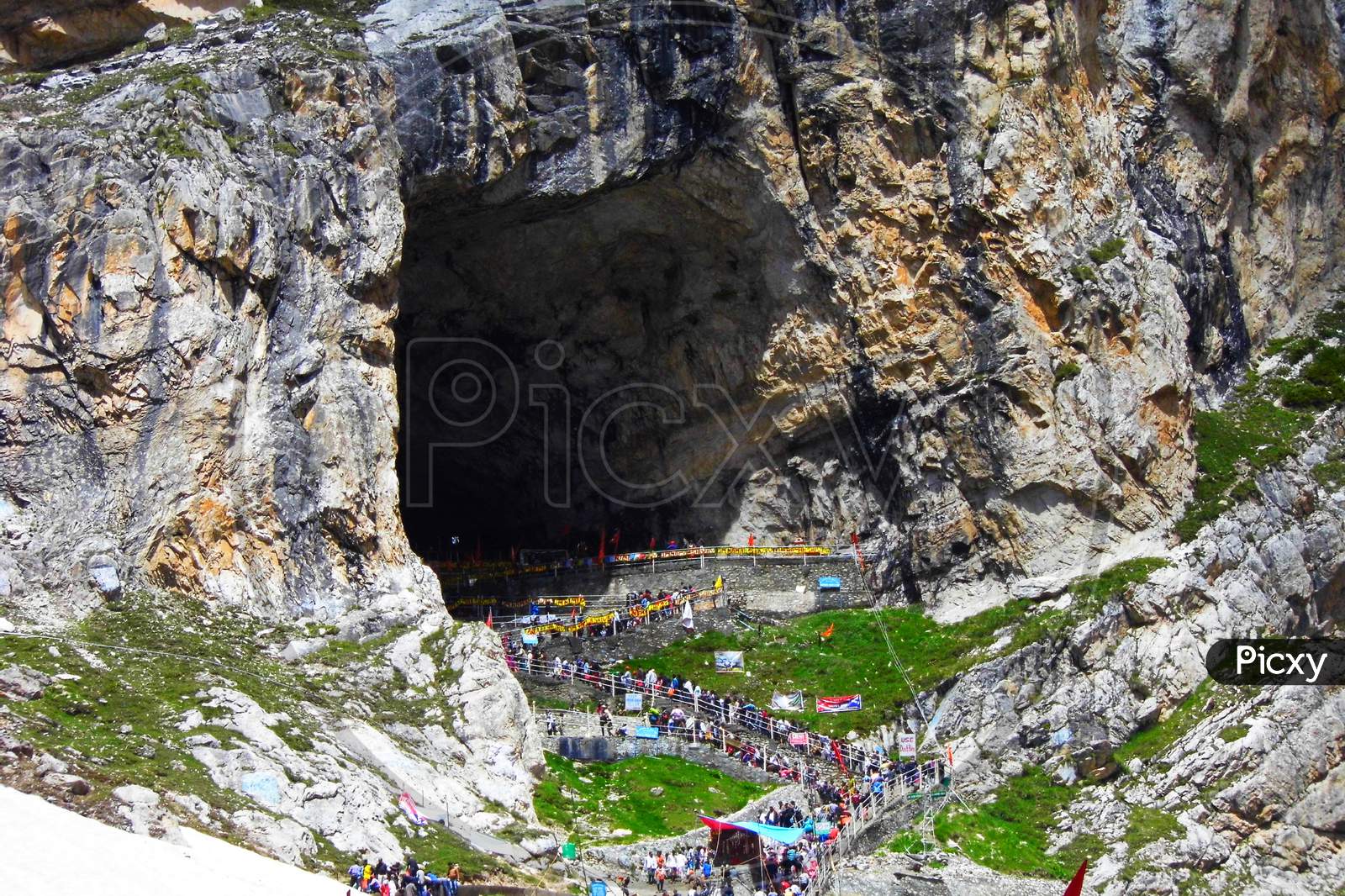 The view of Amarnath Cave