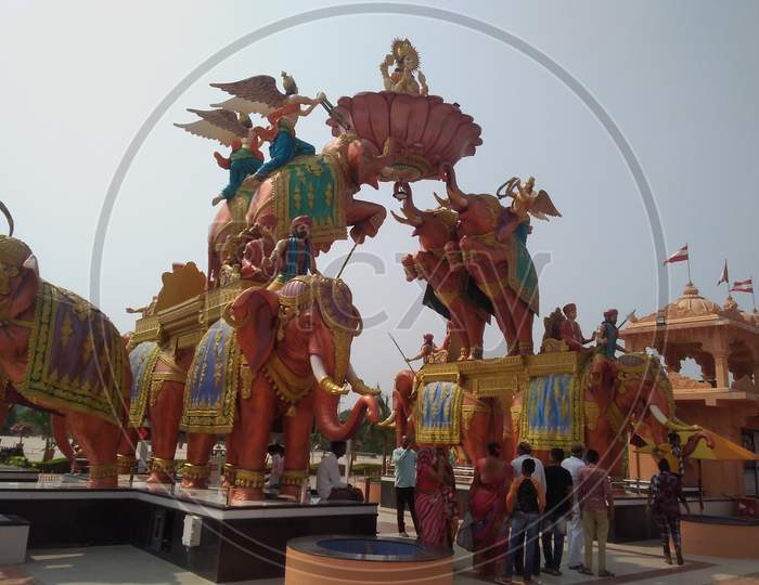 Eliphant statue nilakhanth dhan poicha Gujarat India