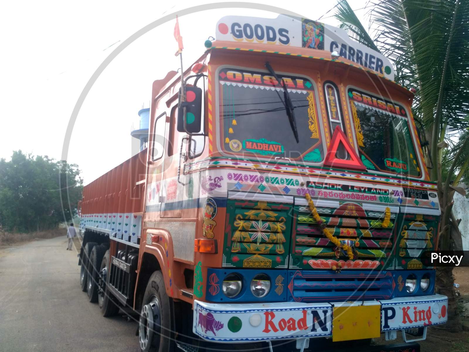 Ashok Leyland Lorry at Peddamungalachedu