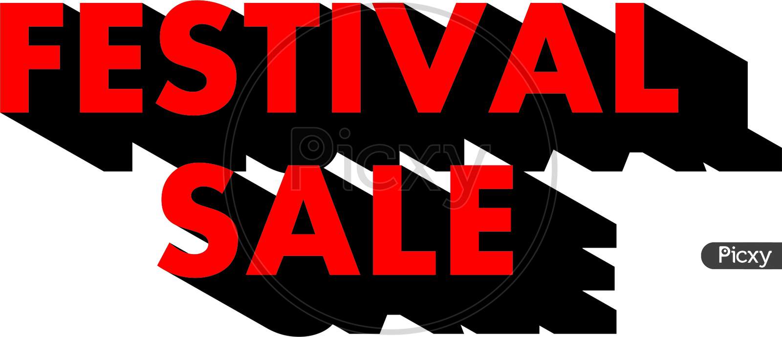 Festival Sale SHADOW TEXT