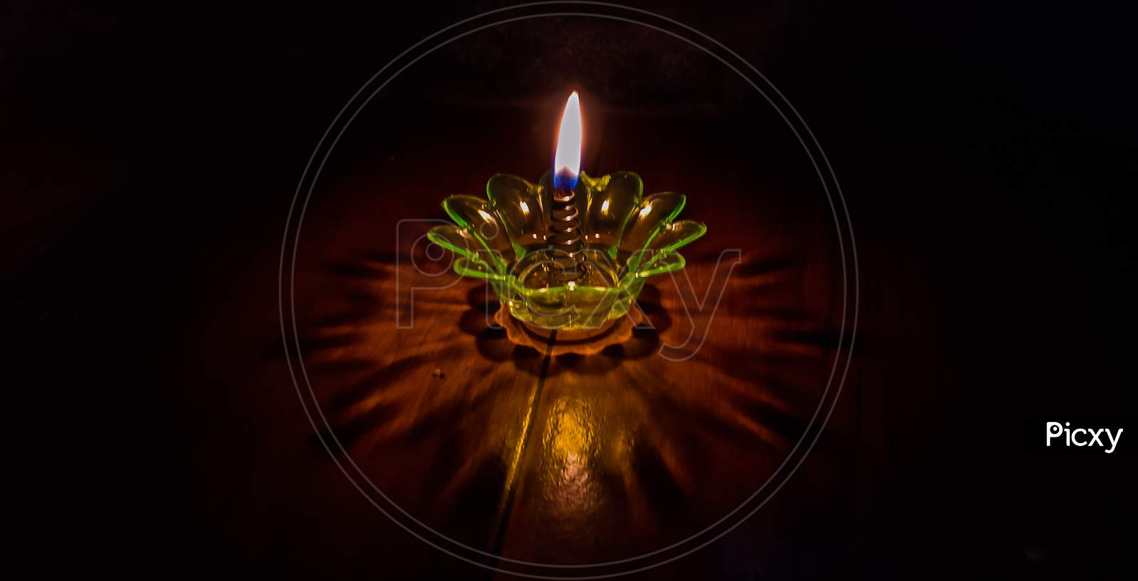 The silence light of 3d candle.