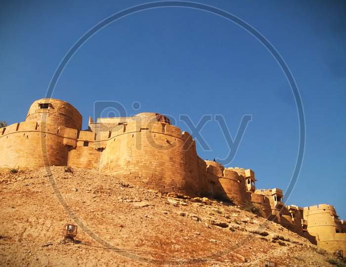 A back view of jaisalmer fort