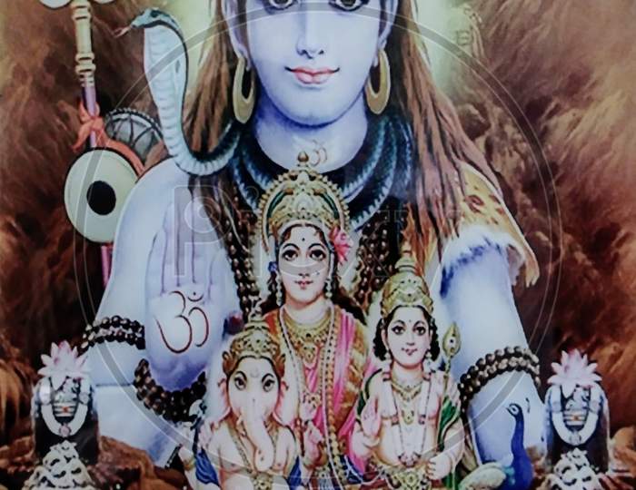 Photograph of Lord Shiva.