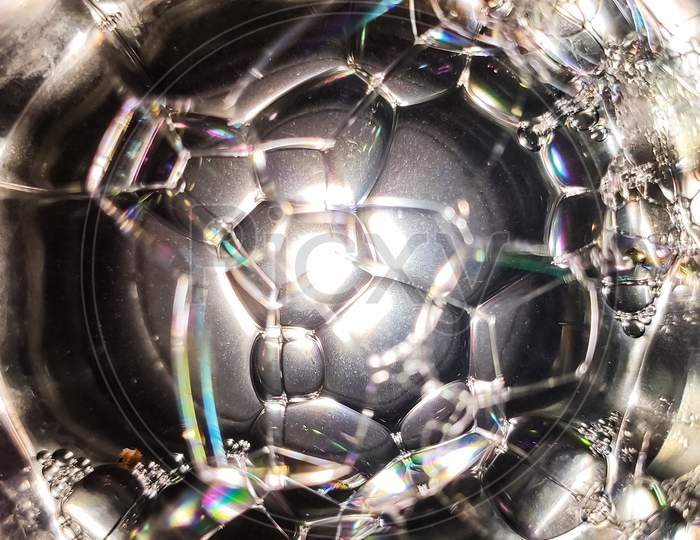 Abstract Of White Soap Bubbles