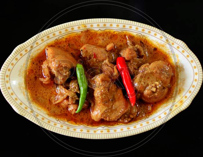 Chicken Curry served in a bowl