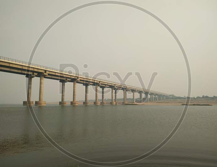 Chambal River And Highway Bridge