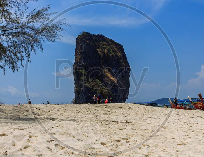 White Sand Island Beach Rock