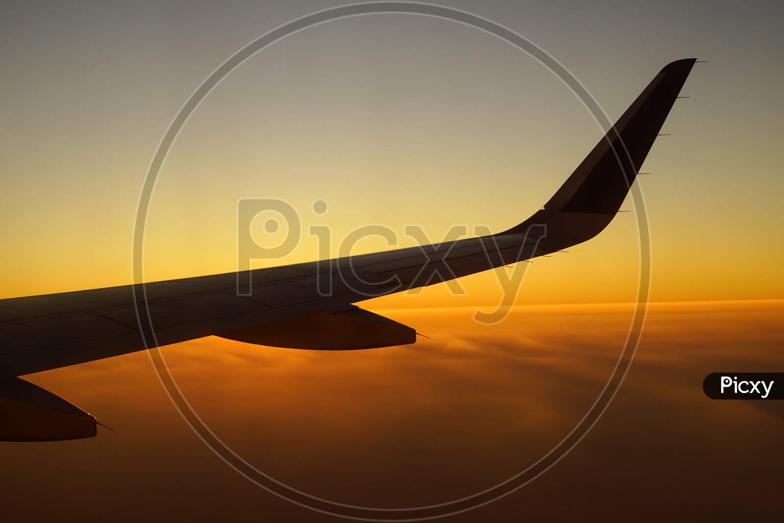 Flying during golden hour