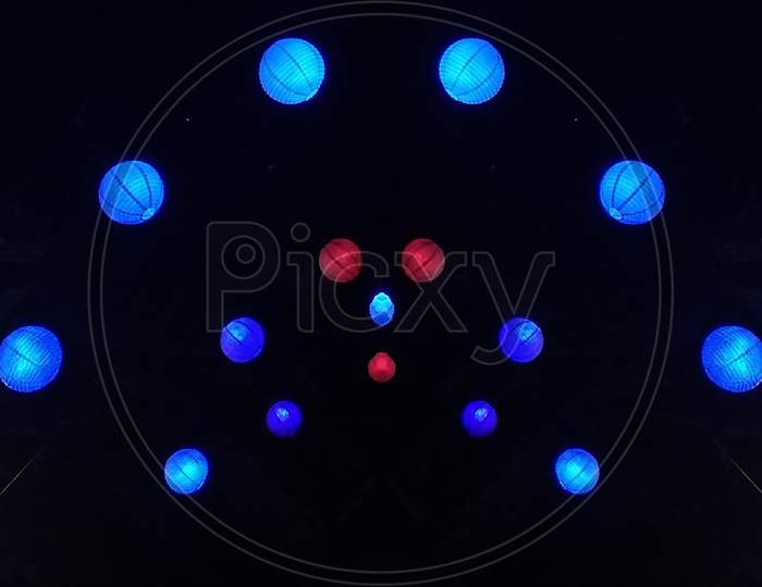 Blue and Red Lantern  photos.Click with different angles. Diwali lantern.Diwali lighting.
