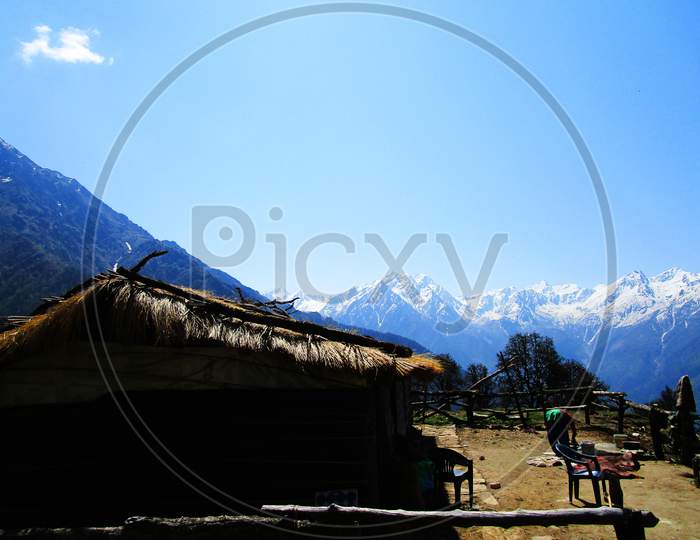 Himalayan range view from Madmaheshwar
