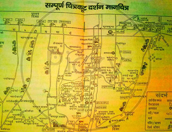 Chitrakoot Dham map
