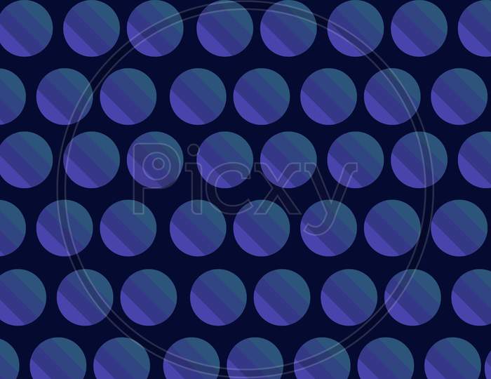 Blue Circle Abstract Or Illustration For Video Background