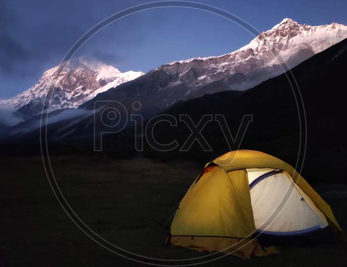 Camping at Kanchenjunga