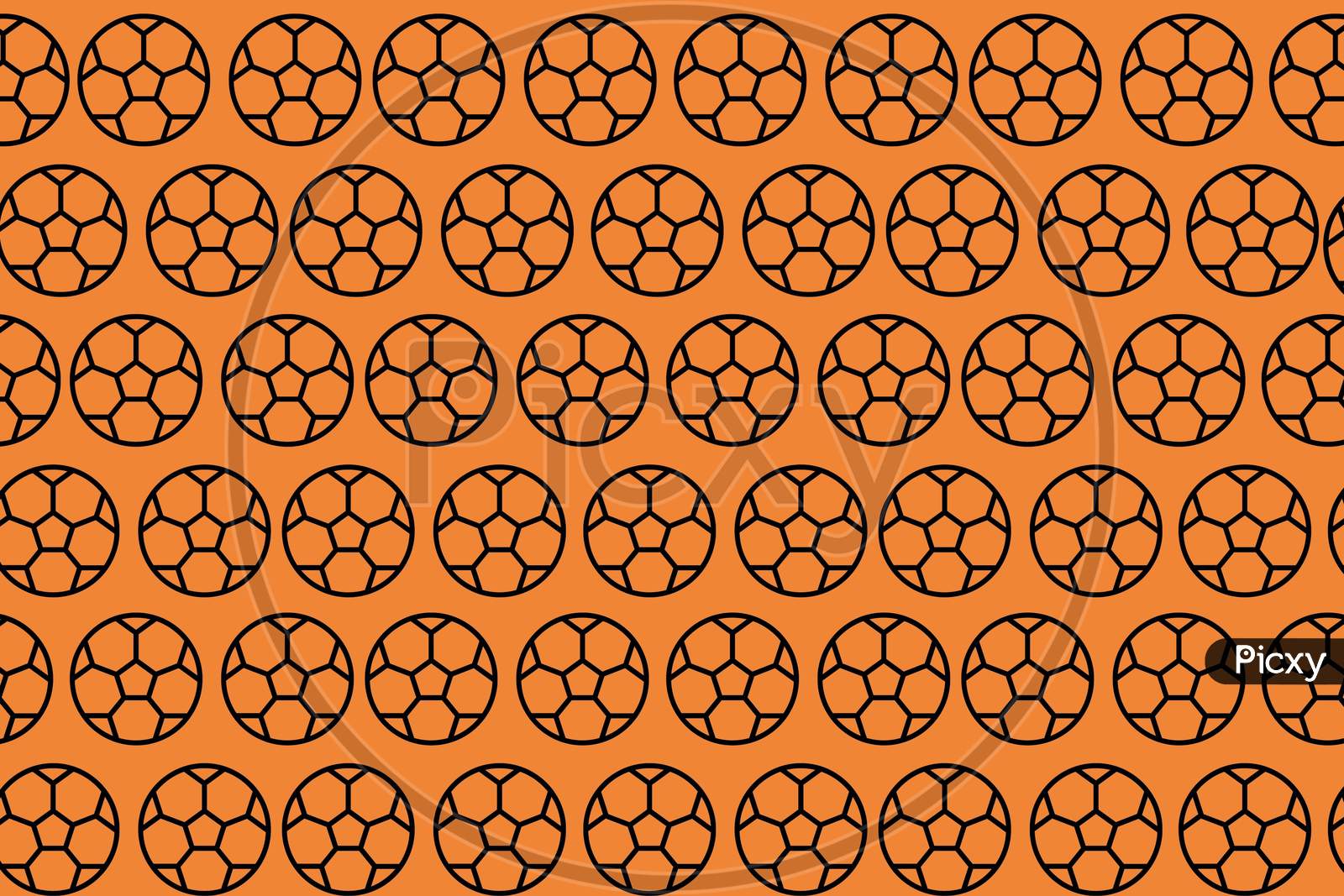Orange Ball Abstract Or Illustration For Video Background