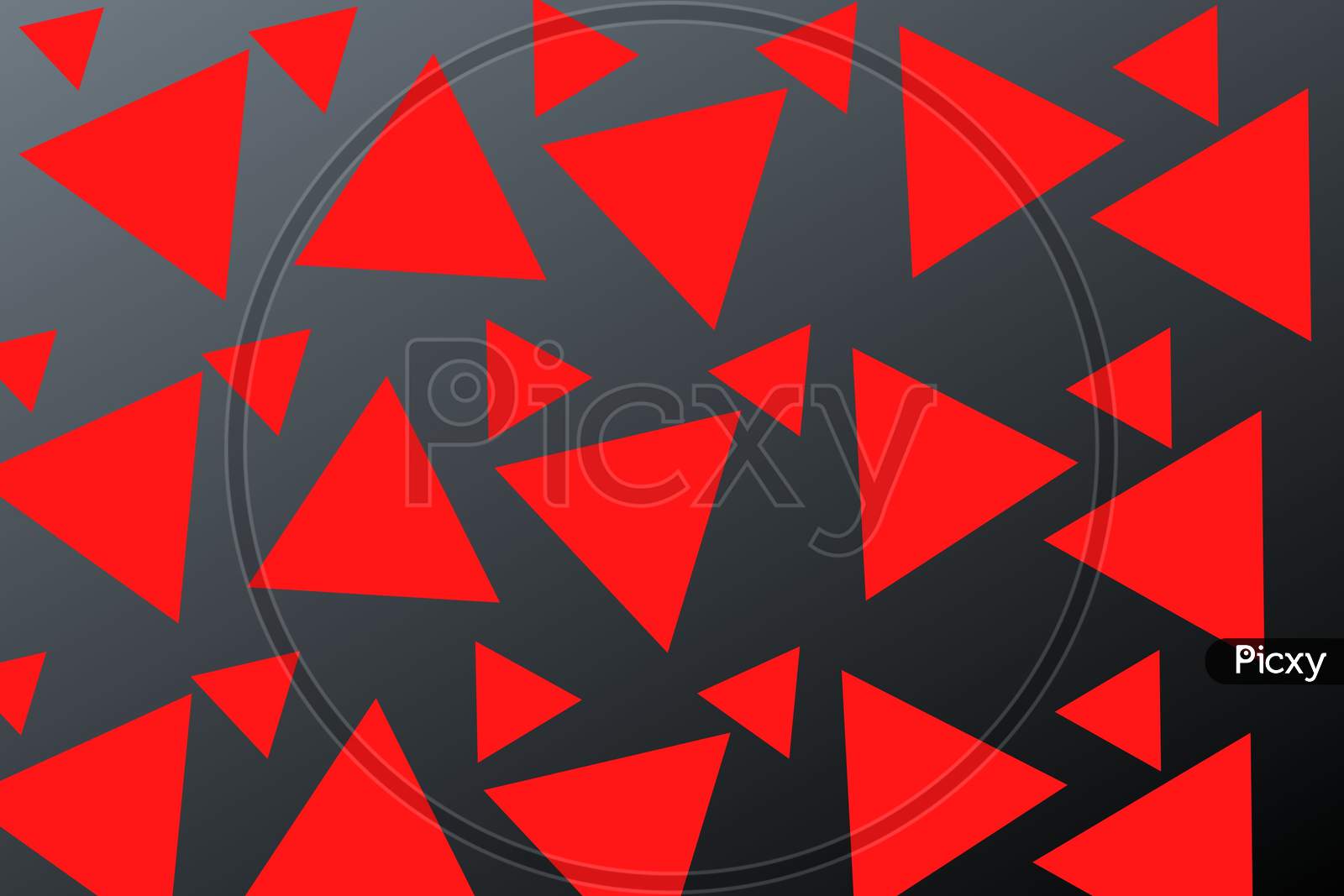 Red Triangle Abstract Or Illustration For Video Background