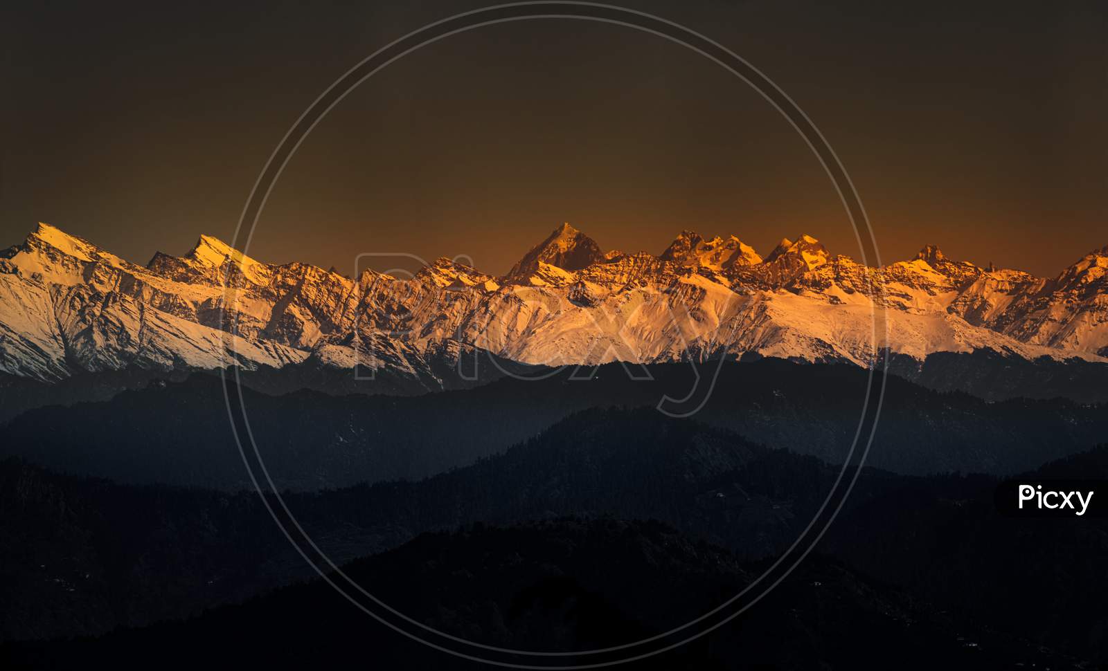 Himalayas mountains, sunlight, 2019