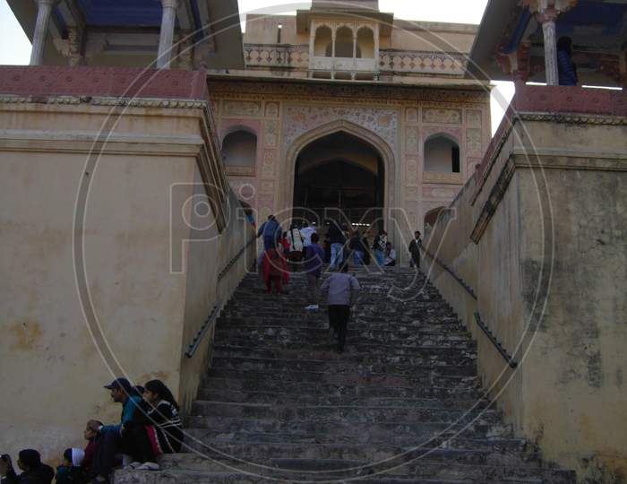 Ancient steps and building
